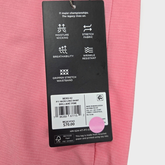 Walter Hagen NWT Men's Performance 9" Inseam Flat Front Size  42 MSRP $70 Golf - Picture 8 of 8